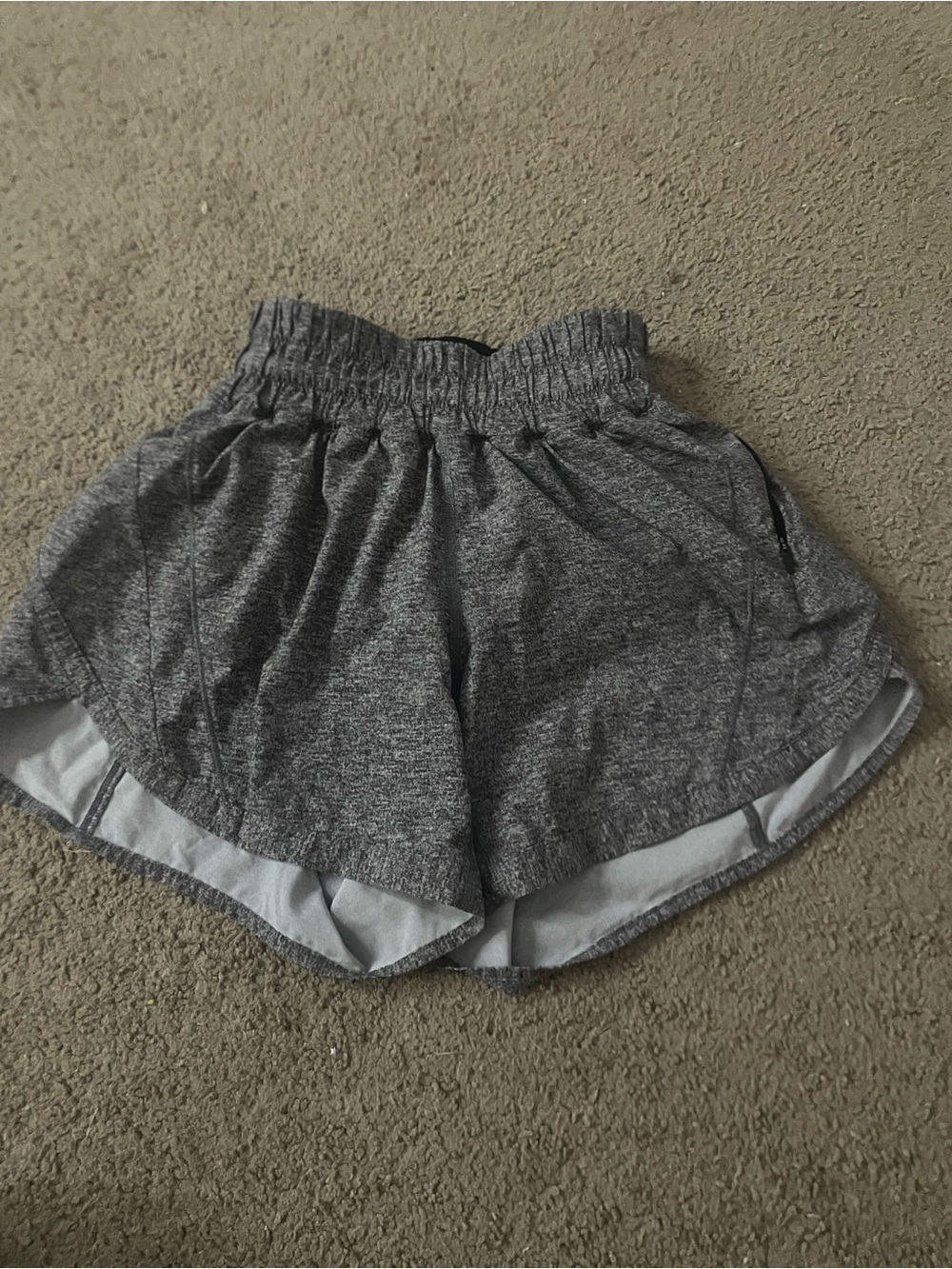 lululemon athletica Women's Heather Gray Athletic Shorts